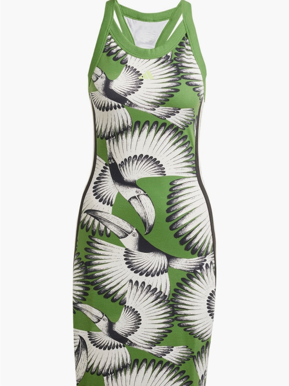 FARM Rio Green Bird-Print Racerback Midi Dress - Picture 4 of 5